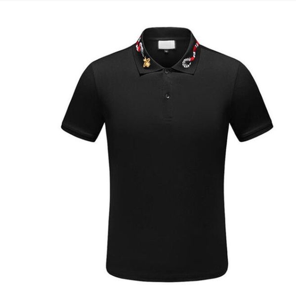 new man polo shirt mens casual snake bee embroidery 100% cotton polo shirt men short sleeve high quantity polo men, White;black
new man polo shirt mens casual snake bee embroidery 100% cotton polo shirt men short sleeve high quantity polo men, White;black