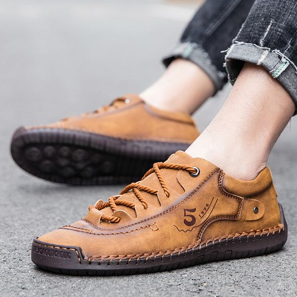 dress shoes men casual sneakers leather outdoor walking shoes fashion male leisure sewing soft driving solid colors 230220, Black
dress shoes men casual sneakers leather outdoor walking shoes fashion male leisure sewing soft driving solid colors 230220, Black