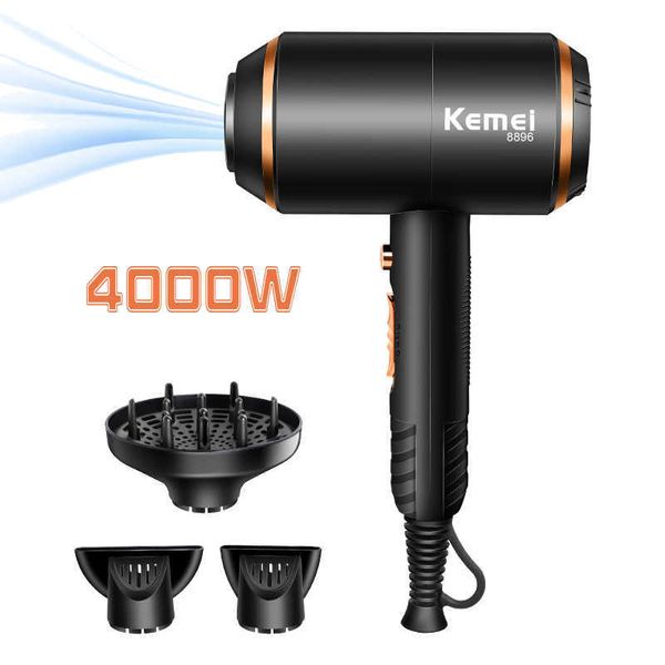 Image of Electric Hair Dryer Professional Hair Dryer Strong Power 4000W Powerful Electric Blow Dryer Hotcold Air Hairdryer Barber Salon Tools 210240V 40D J230220