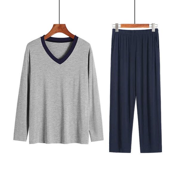 men's socks autumn and winter new modal men's pajamas home clothes long sleeved trousers loose casual large suit, Black
men's socks autumn and winter new modal men's pajamas home clothes long sleeved trousers loose casual large suit, Black