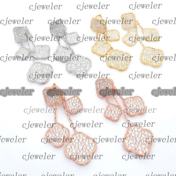 charm stud earrings vc letters 4 four-leaf red agate carvings full drill double flower earrings lady silver 18k gold single diamond fritilla, Golden
charm stud earrings vc letters 4 four-leaf red agate carvings full drill double flower earrings lady silver 18k gold single diamond fritilla, Golden