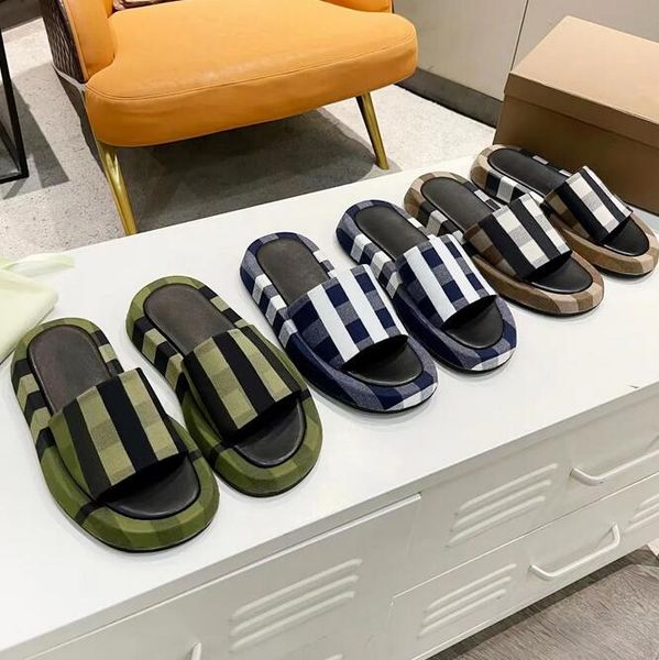 2023 retro canvas slippers plaid stripes fashion letters diamond slide luxury summer ladies flip flat-bottomed rubber gear sandals sandals b, Black
2023 retro canvas slippers plaid stripes fashion letters diamond slide luxury summer ladies flip flat-bottomed rubber gear sandals sandals b, Black