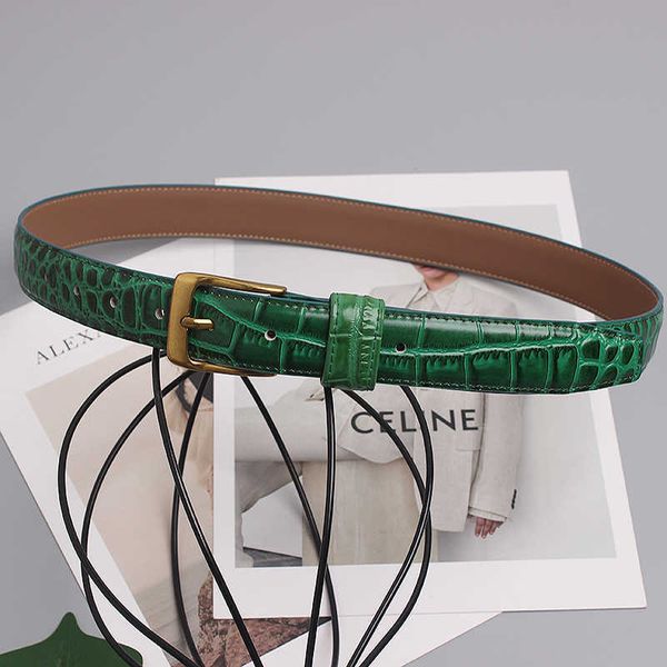 belts luxury alligator pattern cow leather green waist belts for women 2022 designer women casual jeans strap belt cowhide waistbands j23022, Black;brown
belts luxury alligator pattern cow leather green waist belts for women 2022 designer women casual jeans strap belt cowhide waistbands j23022, Black;brown