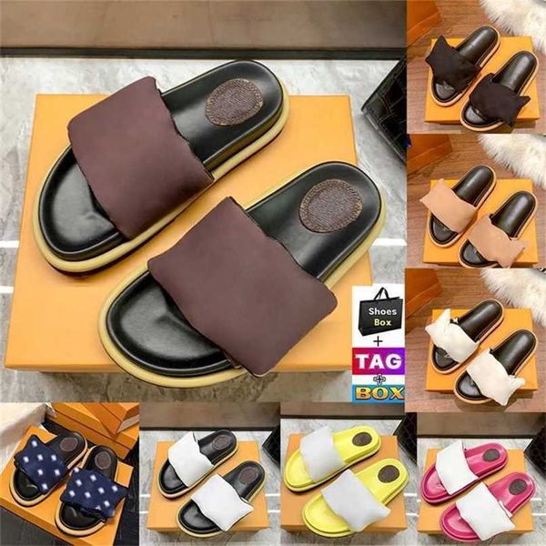 designer pool pillow slippers slide sandals flat comfort mules slipper men women shoes fashion beach sandal with box platform summer slides, Black
designer pool pillow slippers slide sandals flat comfort mules slipper men women shoes fashion beach sandal with box platform summer slides, Black