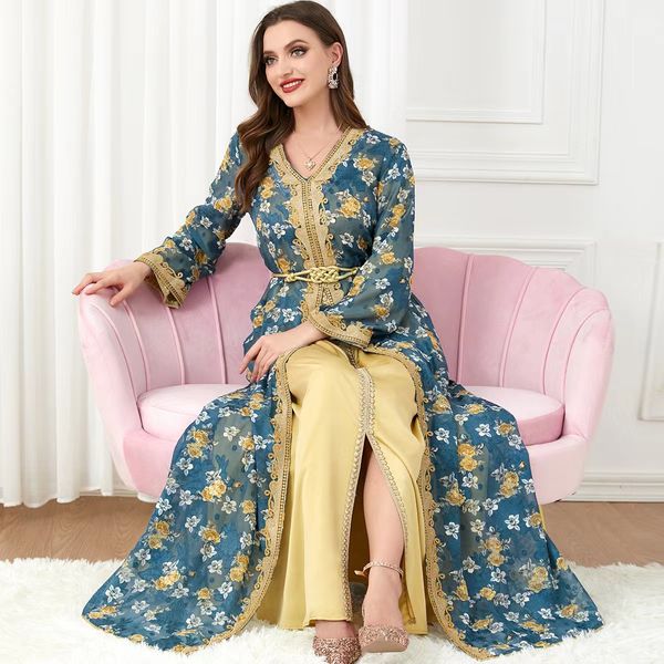 2023 beaded muslim long evening dresses luxury dubai moroccan kaftan dress chiffon v neck formal gown evening party dresses vestido de novia, Black;red
2023 beaded muslim long evening dresses luxury dubai moroccan kaftan dress chiffon v neck formal gown evening party dresses vestido de novia, Black;red