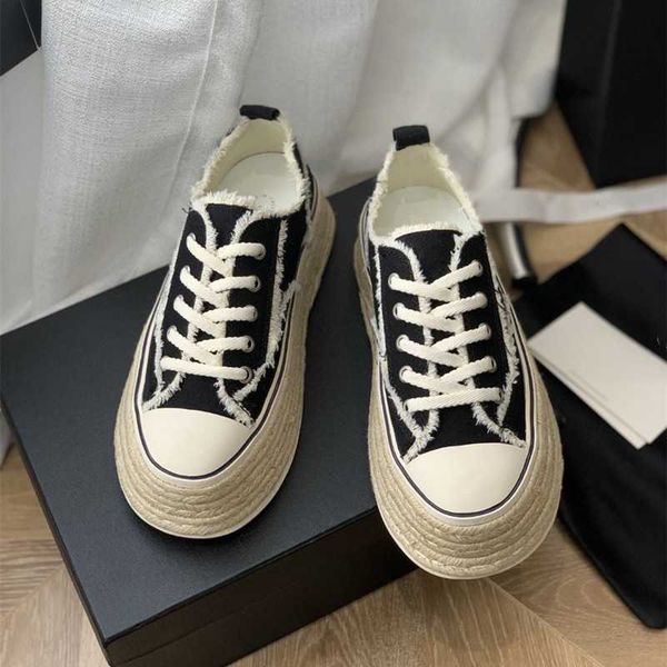 shoes net red ins new style small fragrance thick sole fisherman's biscuit shoes women's high knitting muffin versatile canvas sma, Black
shoes net red ins new style small fragrance thick sole fisherman's biscuit shoes women's high knitting muffin versatile canvas sma, Black