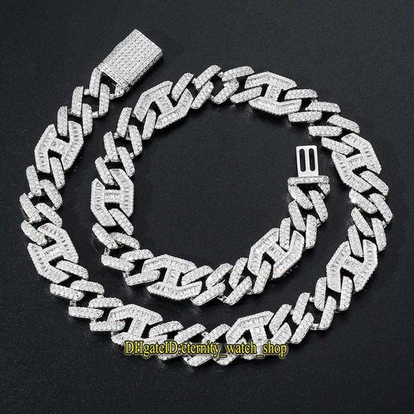eternity new 3 1 hip hop cz diamond inlaid necklace high-end flip clasp 15mm wide bar cuban chain mens necklace iced out mens bracelet, Silver
eternity new 3 1 hip hop cz diamond inlaid necklace high-end flip clasp 15mm wide bar cuban chain mens necklace iced out mens bracelet, Silver