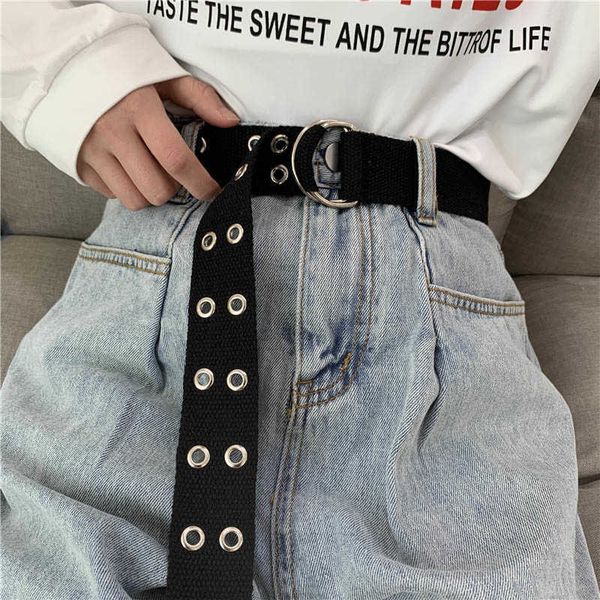 belts punk fashion canvas belt double row of holes d ring buckle men women waist strap jeans black decoration waistband j230220, Black;brown
belts punk fashion canvas belt double row of holes d ring buckle men women waist strap jeans black decoration waistband j230220, Black;brown