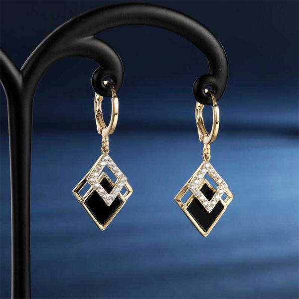charm japan and south korea new fashion light luxury personalized fashion black diamond temperament earrings exquisite minority design, Golden
charm japan and south korea new fashion light luxury personalized fashion black diamond temperament earrings exquisite minority design, Golden