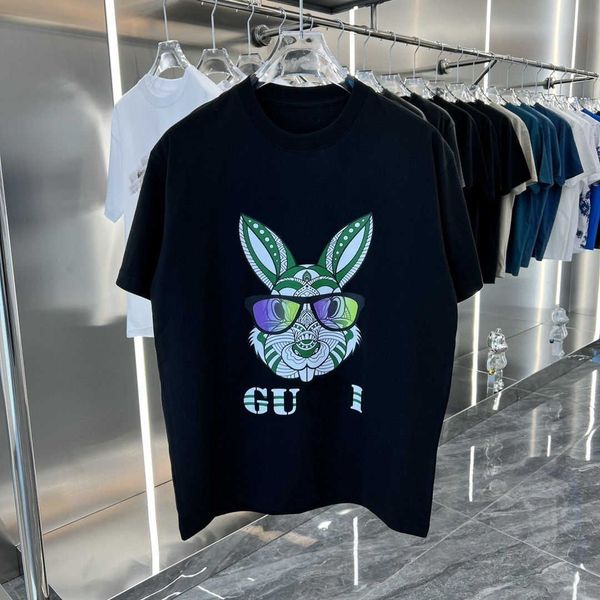 designer luxury guggi classic spring and summer rabbit color-blocking printing letter casual loose short-sleeved t-shirt for men and women, Black;brown
designer luxury guggi classic spring and summer rabbit color-blocking printing letter casual loose short-sleeved t-shirt for men and women, Black;brown