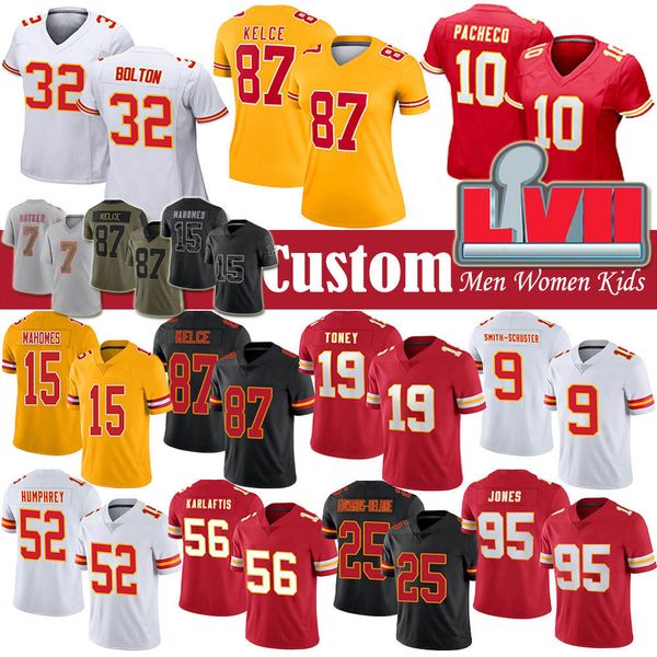15 patrick mahomes travis kelce custom football jersey isiah pacheco kadarius toney chris jones nick bolton george karlaftis harrison butker, Black;red
15 patrick mahomes travis kelce custom football jersey isiah pacheco kadarius toney chris jones nick bolton george karlaftis harrison butker, Black;red