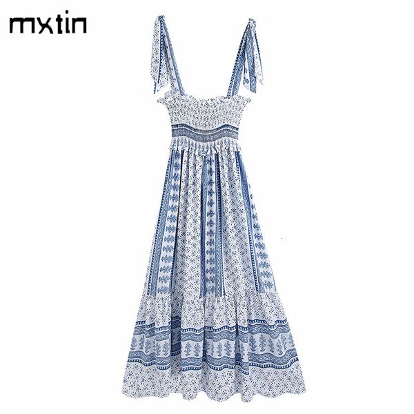casual dresses mxtin women summer vintage floral print maxi dress fashion elastic waist backless bow tied straps female vestidos 230220, Black;gray
casual dresses mxtin women summer vintage floral print maxi dress fashion elastic waist backless bow tied straps female vestidos 230220, Black;gray