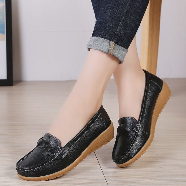 dress shoes women loafers sheos ballet flats ladies genuine leather female spring moccasins casual ballerina sneakers 230220, Black
dress shoes women loafers sheos ballet flats ladies genuine leather female spring moccasins casual ballerina sneakers 230220, Black