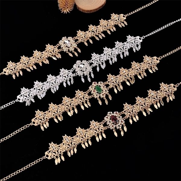 wedding hair jewelry fashion tassels accessory arabic style women band metal head pieces with crystals wear 230217, Slivery;golden
wedding hair jewelry fashion tassels accessory arabic style women band metal head pieces with crystals wear 230217, Slivery;golden