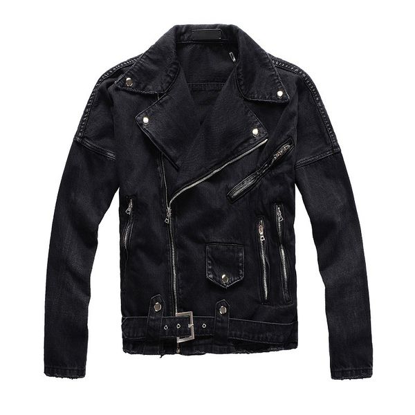 men s jackets black distressed streetwear fashion ripped vintage motorcycle denim coat 3 4 length zippers pockets jean 230217, Black;brown
men s jackets black distressed streetwear fashion ripped vintage motorcycle denim coat 3 4 length zippers pockets jean 230217, Black;brown