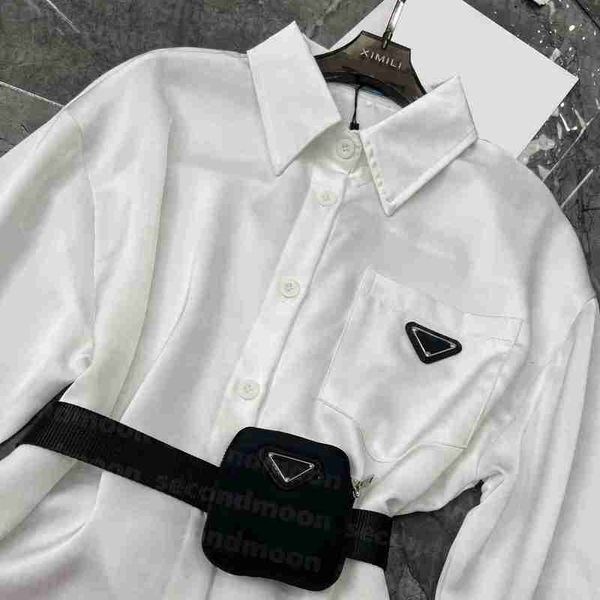 designer women t shirt with waistband metal badge spring summer breathable ee lapel neck ees 7a7v, White
designer women t shirt with waistband metal badge spring summer breathable ee lapel neck ees 7a7v, White