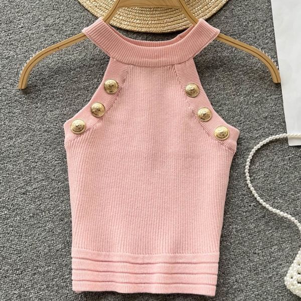 women s tanks camis fashion club summer sleeveless knitted outer wear elegant chic button thin pullover sweater navel tank 230220, White
women s tanks camis fashion club summer sleeveless knitted outer wear elegant chic button thin pullover sweater navel tank 230220, White