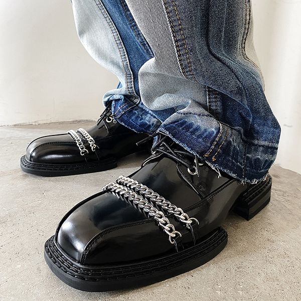 british style vintage shoes men black chains t stage oxfords low heel gentlemen single shoes
british style vintage shoes men black chains t stage oxfords low heel gentlemen single shoes