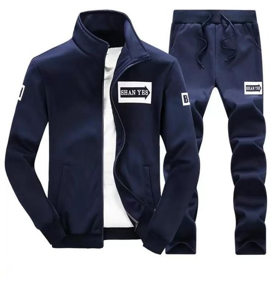 men's tracksuits spring and autumn men's two-piece set trend cardigan sweater casual sports suit youth upper garment pants complet, Gray
men's tracksuits spring and autumn men's two-piece set trend cardigan sweater casual sports suit youth upper garment pants complet, Gray