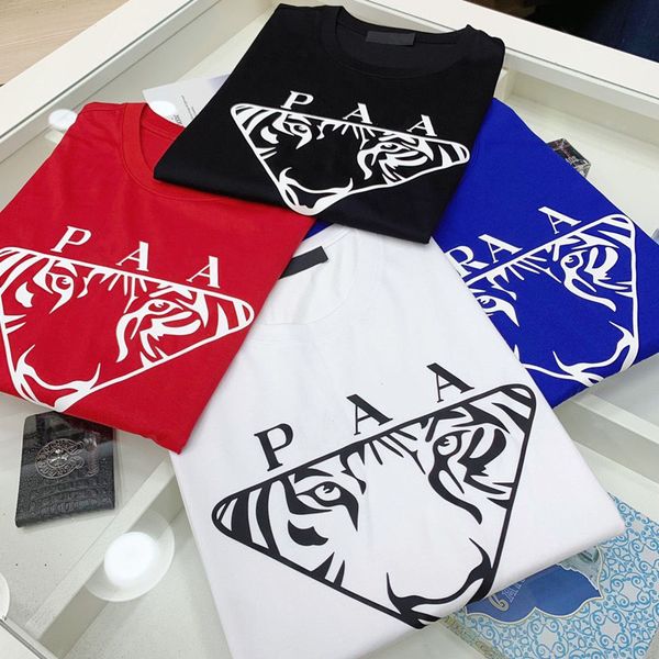 brand designer men's t-shirt spring summer short sleeve printed p tiger head men and women tees vacation short sleeve casual luxury hip, White;black
brand designer men's t-shirt spring summer short sleeve printed p tiger head men and women tees vacation short sleeve casual luxury hip, White;black