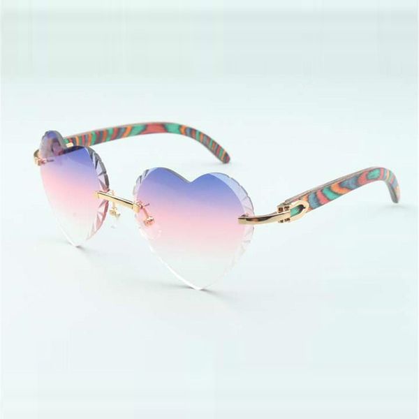 factory eyewear 8300687 sunglasses with heart shaped cut lens and peacock wooden temples size 58-18-135 mm, White;black
factory eyewear 8300687 sunglasses with heart shaped cut lens and peacock wooden temples size 58-18-135 mm, White;black