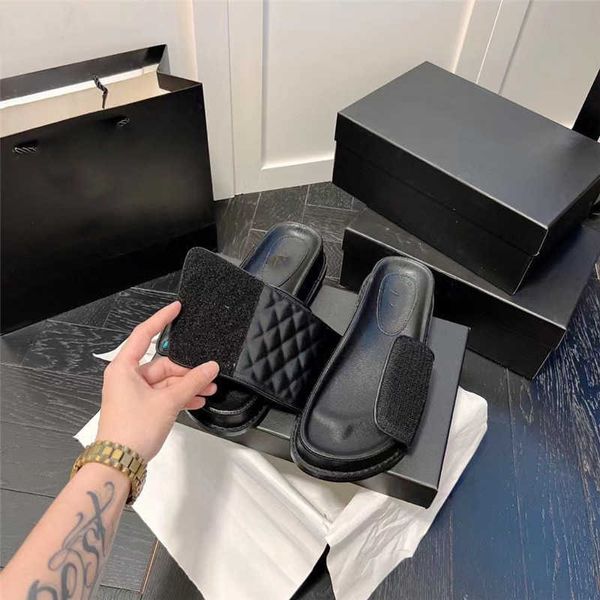 copy 2023 design new style small fragrance embroidered line flat slippers women wear letters thick soled sandals shoe clearance, Black
copy 2023 design new style small fragrance embroidered line flat slippers women wear letters thick soled sandals shoe clearance, Black
