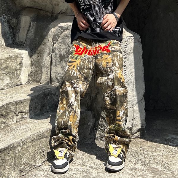 Embroidery Men's Towel Pants Letter Camouflage Cargos for Men Streetwear Casual Y2K Baggy Overalls Pants Oversized Unisex Spliced Trousers 230220, Black
Embroidery Men's Towel Pants Letter Camouflage Cargos for Men Streetwear Casual Y2K Baggy Overalls Pants Oversized Unisex Spliced Trousers 230220, Black