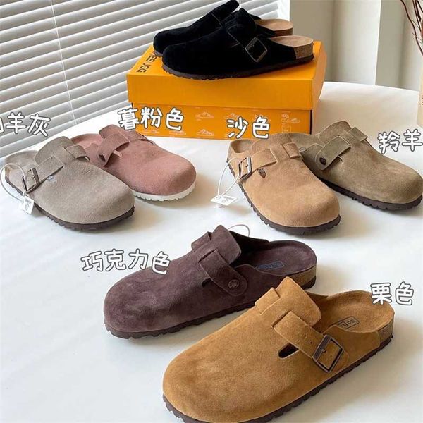 designer birkinstock slippers 2023 pure leather half pack bucen slippers are comfortable, Black
designer birkinstock slippers 2023 pure leather half pack bucen slippers are comfortable, Black