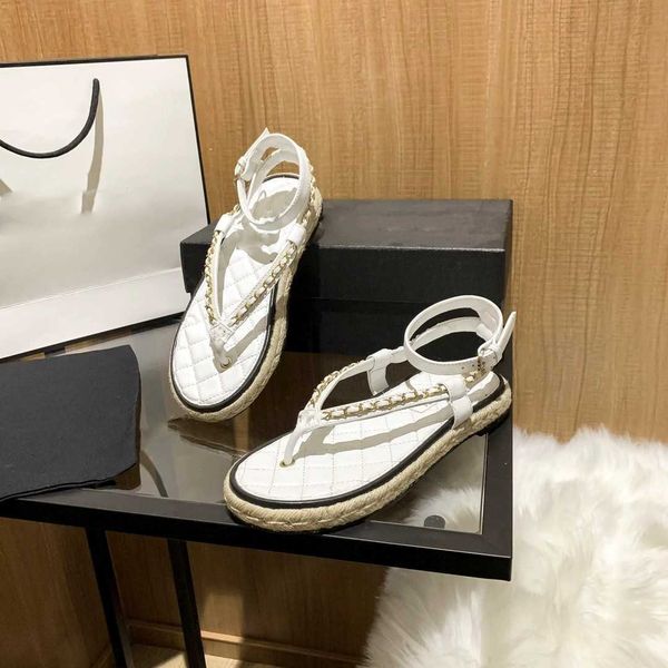 copy new metal chain braided hemp rope bottom beach fisherman's shoes leather clip toe women's sandals shoe clearance, Black
copy new metal chain braided hemp rope bottom beach fisherman's shoes leather clip toe women's sandals shoe clearance, Black