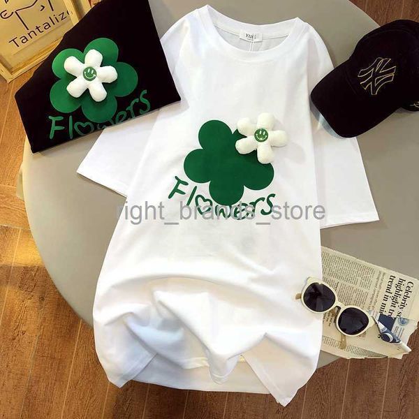 women's t-shirt women's t-shirt summer suede mid-length tshirts plus size fashion 3d green flower short-sleeved t-shirt graphic te, White
women's t-shirt women's t-shirt summer suede mid-length tshirts plus size fashion 3d green flower short-sleeved t-shirt graphic te, White