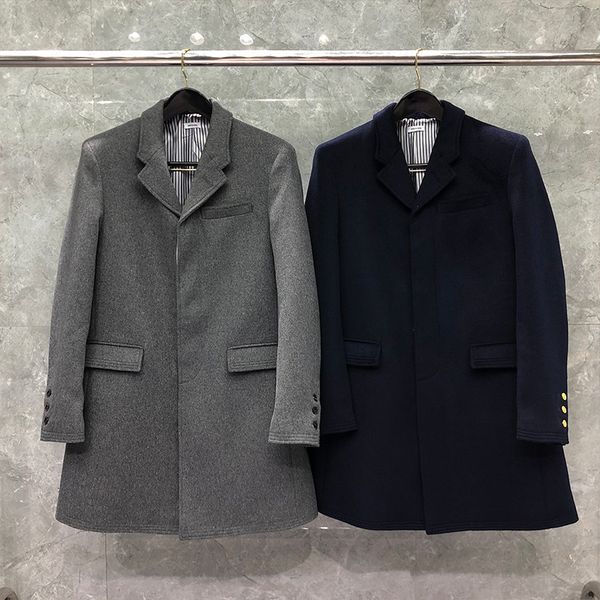men's wool blends fashion striped coat flannel korean style casual thick jacket winter en buttons loose 230217, Black
men's wool blends fashion striped coat flannel korean style casual thick jacket winter en buttons loose 230217, Black