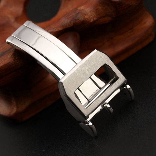 18 mm silver color folding deployment clasp for iwc rubber leather watch band strap, Black;brown
18 mm silver color folding deployment clasp for iwc rubber leather watch band strap, Black;brown