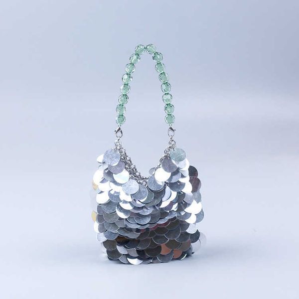 new banquet bag pure handmade silver sequins acrylic portable banquet bag party nightclub goddess 230220
new banquet bag pure handmade silver sequins acrylic portable banquet bag party nightclub goddess 230220