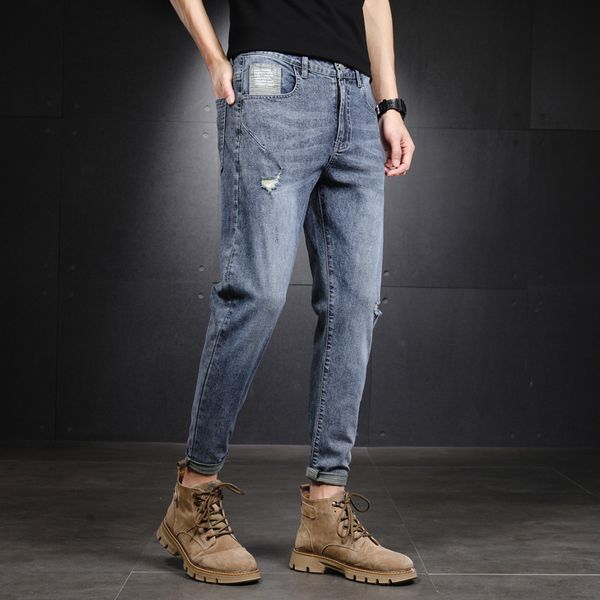 men s jeans fashion trousers cotton straight elastic business pants classic style denim male 230217, Blue
men s jeans fashion trousers cotton straight elastic business pants classic style denim male 230217, Blue