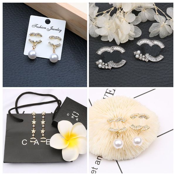 designer channel women ear stud earring designers 18k gold plated earrings double letters geometry brand crystal heart wedding party jewerlr, Golden;silver
designer channel women ear stud earring designers 18k gold plated earrings double letters geometry brand crystal heart wedding party jewerlr, Golden;silver