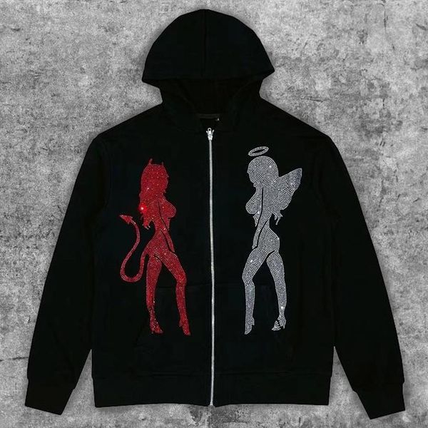 women s hoodies sweatshirts zip angels and demons woman sport coat pullover gothic long sleeve oversized y2k jacket men s hoodies 230217, Black
women s hoodies sweatshirts zip angels and demons woman sport coat pullover gothic long sleeve oversized y2k jacket men s hoodies 230217, Black