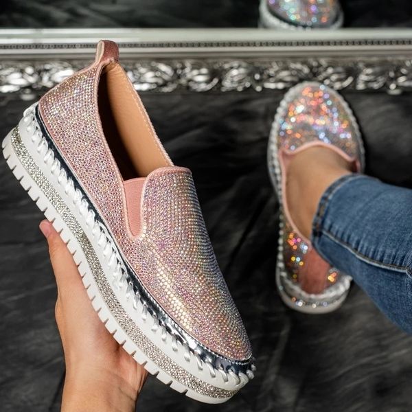 dress shoes lazyseal luxury women flats bling sewing platform loafers slip on shallow fashion casual ladies footwear 230220, Black
dress shoes lazyseal luxury women flats bling sewing platform loafers slip on shallow fashion casual ladies footwear 230220, Black