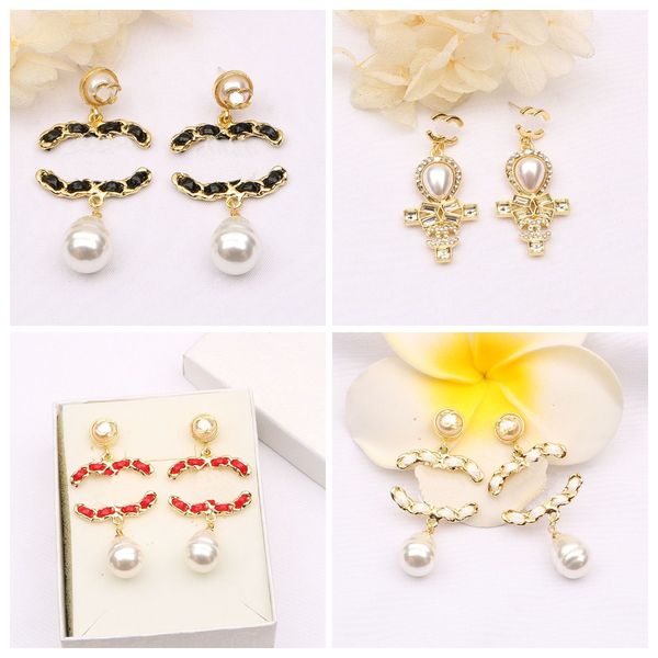 designer womens brand earrings ear stud 18k gold plated 925 silver plated earring crystal pearl party women designers wedding statement jewe, Golden;silver
designer womens brand earrings ear stud 18k gold plated 925 silver plated earring crystal pearl party women designers wedding statement jewe, Golden;silver