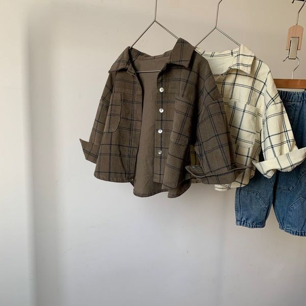 tshirts spring autumn boys and girls corduroy plaid long sleeve shirts 16 years children vintage casual shirt 230220, Blue
tshirts spring autumn boys and girls corduroy plaid long sleeve shirts 16 years children vintage casual shirt 230220, Blue