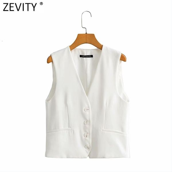 women s blouses shirts zevity women simply sleeveless white vest jacket office ladies wear single breasted slim waistcoat leisure outwear c
women s blouses shirts zevity women simply sleeveless white vest jacket office ladies wear single breasted slim waistcoat leisure outwear c