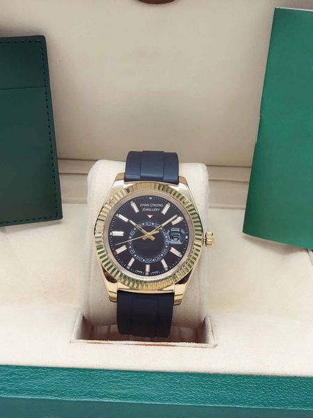 42mm black rubber strap mens wristwatch automatic mechanical movement folding buckle wristwatches stainless steel sports designer waterproof, Slivery;golden
42mm black rubber strap mens wristwatch automatic mechanical movement folding buckle wristwatches stainless steel sports designer waterproof, Slivery;golden