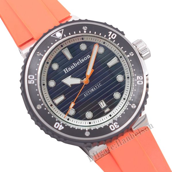 mens watch 43mm automatic movement motion orange black ceramic bezel luminous dial screw crown protector metal strap wristwatch, Slivery;brown
mens watch 43mm automatic movement motion orange black ceramic bezel luminous dial screw crown protector metal strap wristwatch, Slivery;brown