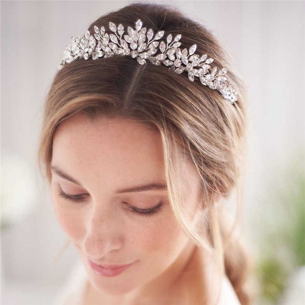 

tiaras wedding tiaras and crowns rhinestone headbands for women head jewelry bridal hair accessories brides hairband headdress for hair z022, White;golden