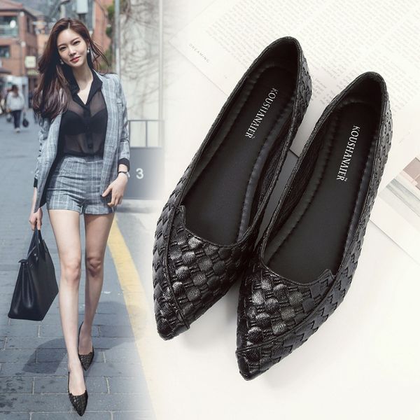 dress shoes pointed toe flat women's summer spring and autumn korean version shallow mouth casual women 230220, Black
dress shoes pointed toe flat women's summer spring and autumn korean version shallow mouth casual women 230220, Black