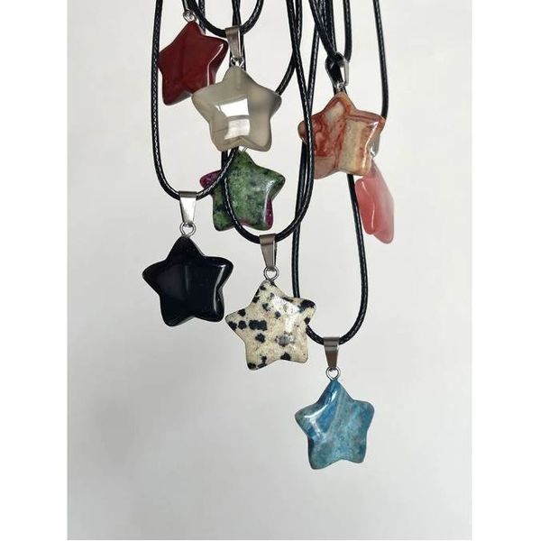 trend natural stone pendant necklaces hexagon crystal rose quartz opal star pendant necklace for women fluorite lapis bullet pendulum jewelr, Silver
trend natural stone pendant necklaces hexagon crystal rose quartz opal star pendant necklace for women fluorite lapis bullet pendulum jewelr, Silver