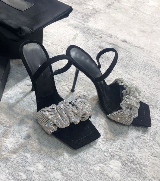 summer brand luxury julie women sandals shoes with ruched strap crystal-cut high heels lady black suede walking luxury footwear eu35-40
summer brand luxury julie women sandals shoes with ruched strap crystal-cut high heels lady black suede walking luxury footwear eu35-40