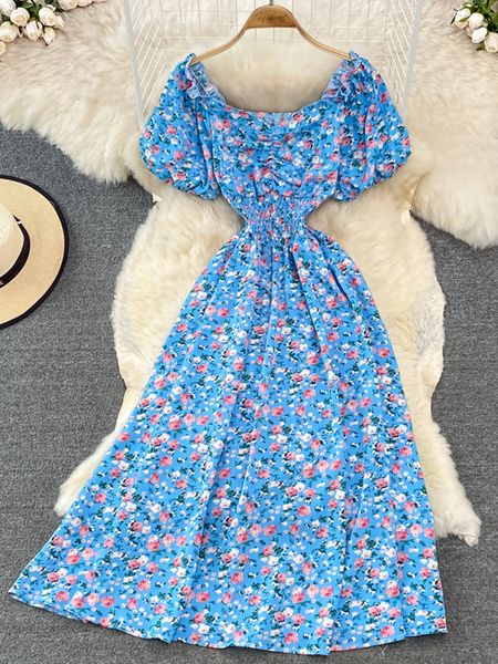 casual dresses yornmona summer women elegant puff sleeve floral print slim elastic waist long vacation party vestidos 230220, Black;gray
casual dresses yornmona summer women elegant puff sleeve floral print slim elastic waist long vacation party vestidos 230220, Black;gray