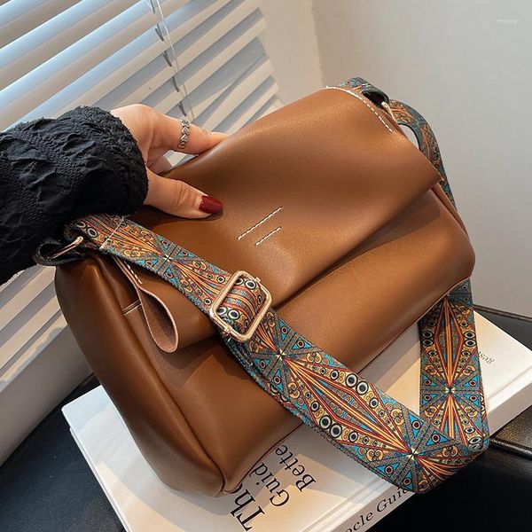 shoulder bags fashion women crossbody bag luxury pu leather wide strap messenger female solid flap purse for
shoulder bags fashion women crossbody bag luxury pu leather wide strap messenger female solid flap purse for