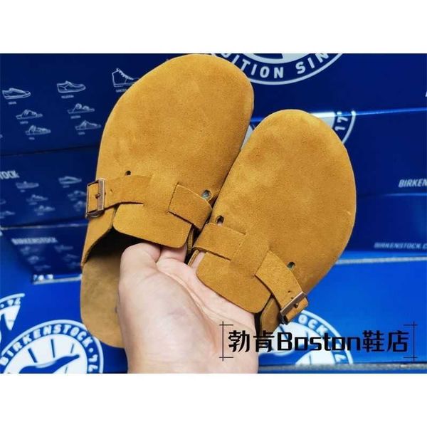 designer birkinstock slippers lazy shoes boken classic brown matted suede leather wrapped cork shoes boken wrapped half slippers tide, Black
designer birkinstock slippers lazy shoes boken classic brown matted suede leather wrapped cork shoes boken wrapped half slippers tide, Black