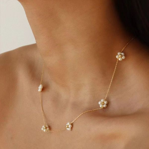 handmade necklace pearl daisy flower chain for women girl vintage delicate beaded flowers bridal pearl necklace jewelry gift, Silver
handmade necklace pearl daisy flower chain for women girl vintage delicate beaded flowers bridal pearl necklace jewelry gift, Silver